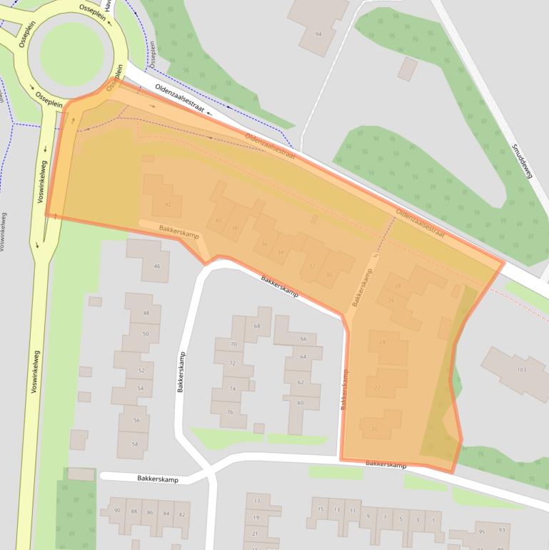 Kaart van postcodegebied 7582HA.