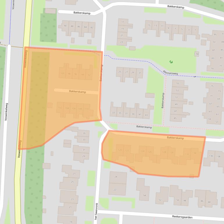 Kaart van postcodegebied 7582HC.