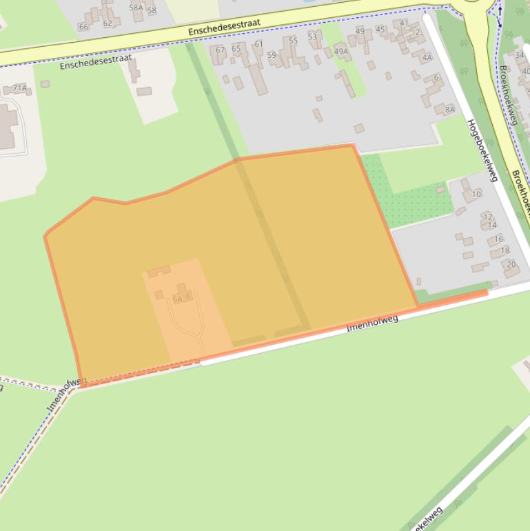 Kaart van postcodegebied 7582PJ.