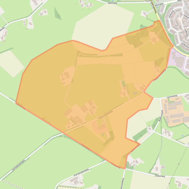 Kaart van postcodegebied 7582RD.