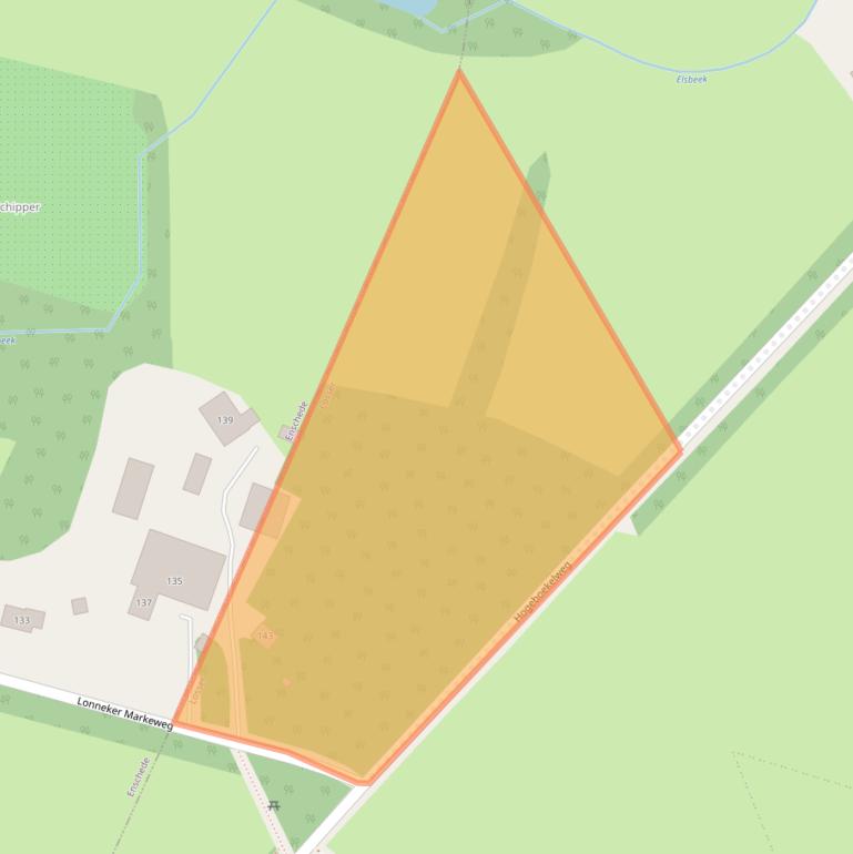 Kaart van postcodegebied 7582TA.