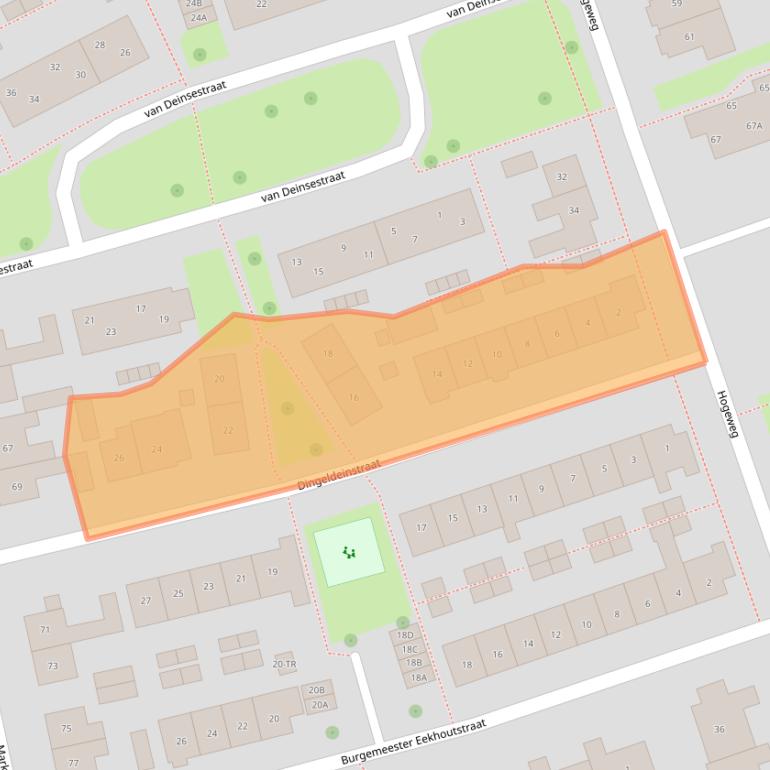 Kaart van postcodegebied 7582ZL.