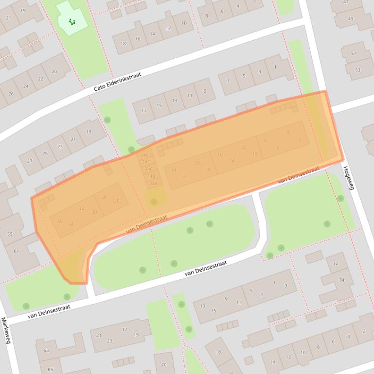 Kaart van postcodegebied 7582ZN.