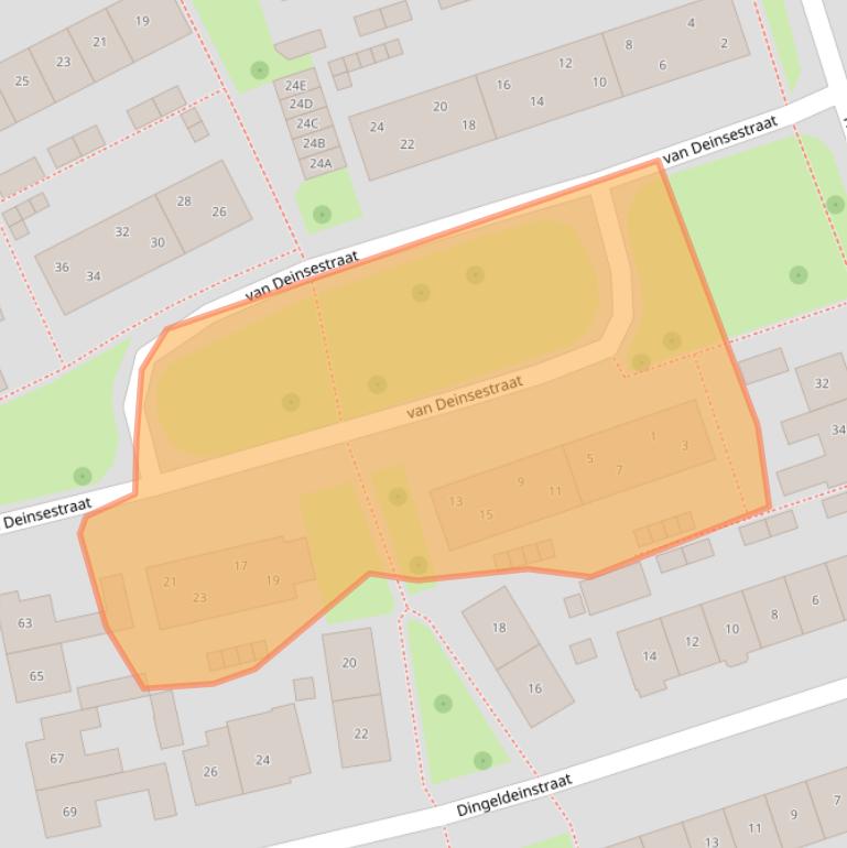 Kaart van postcodegebied 7582ZP.