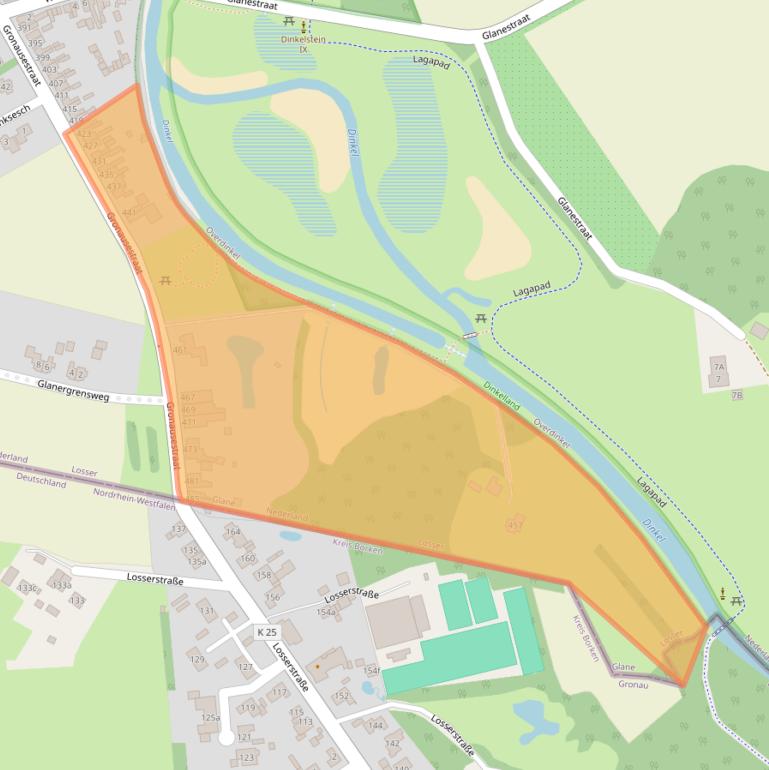 Kaart van postcodegebied 7585PD.