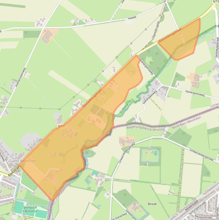 Kaart van postcodegebied 7585PK.