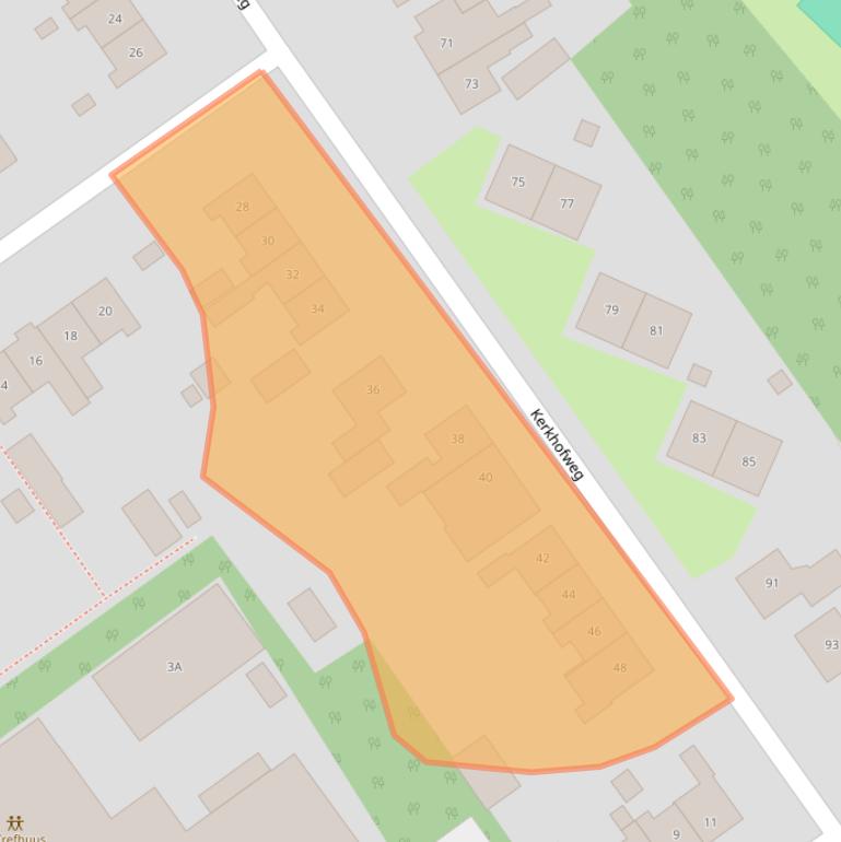 Kaart van postcodegebied 7586AJ.