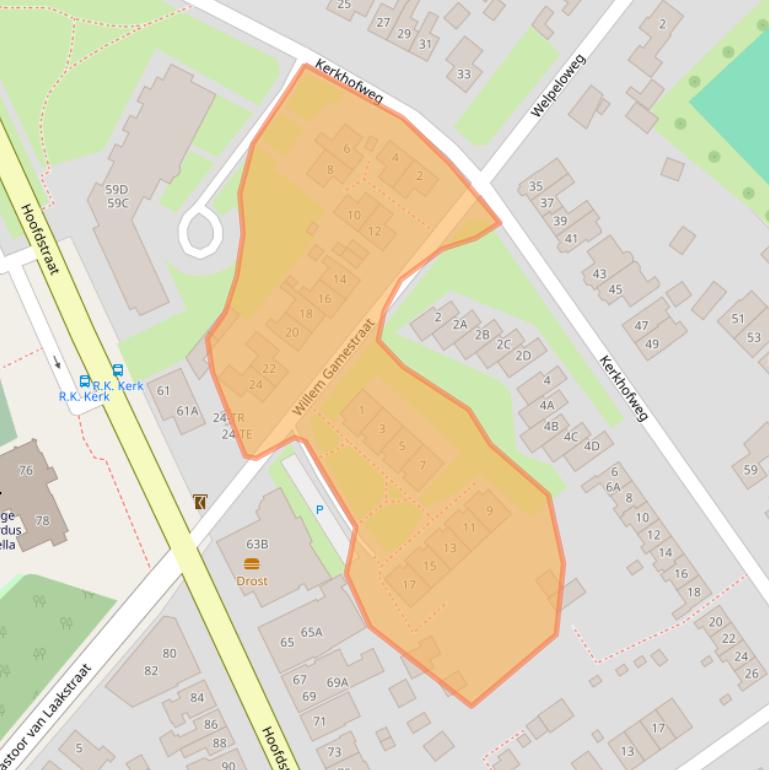 Kaart van postcodegebied 7586AP.