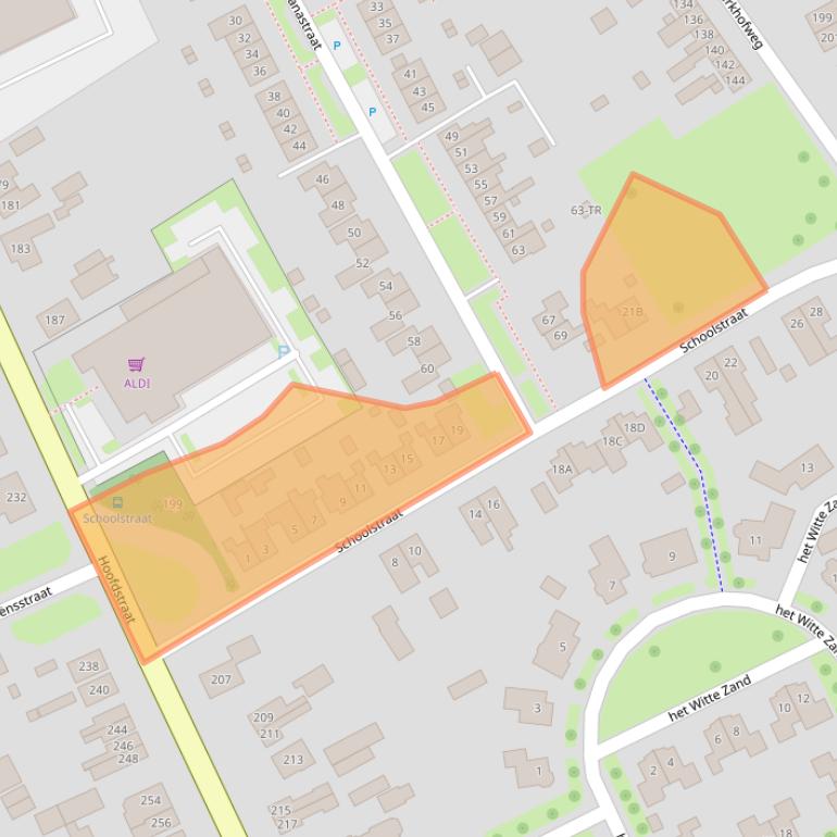 Kaart van postcodegebied 7586AR.