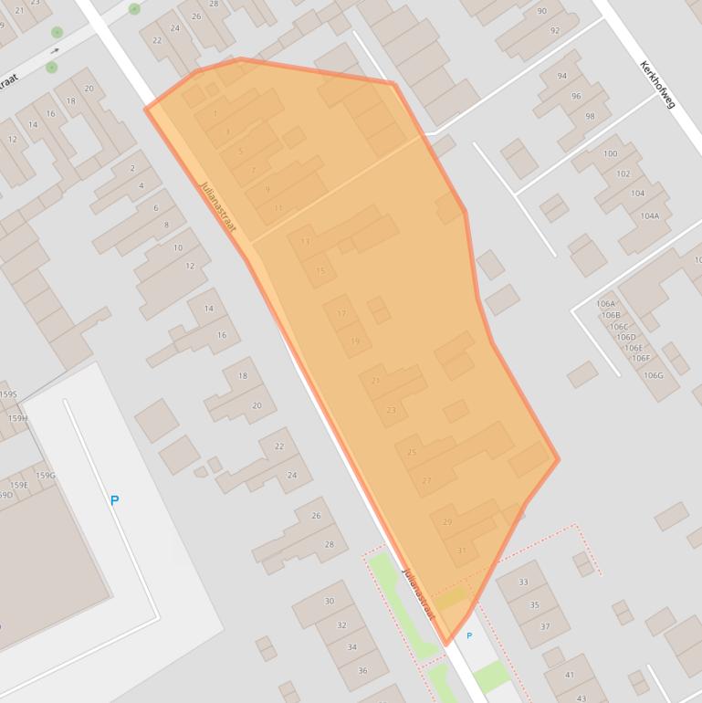 Kaart van postcodegebied 7586AT.