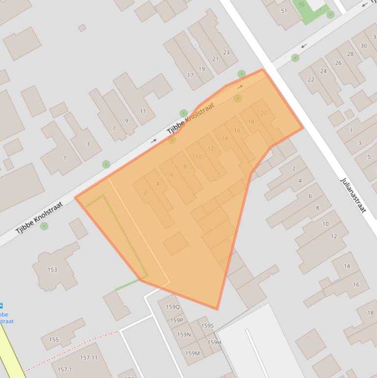 Kaart van postcodegebied 7586BB.