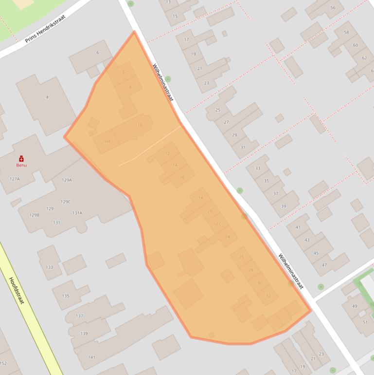 Kaart van postcodegebied 7586BE.