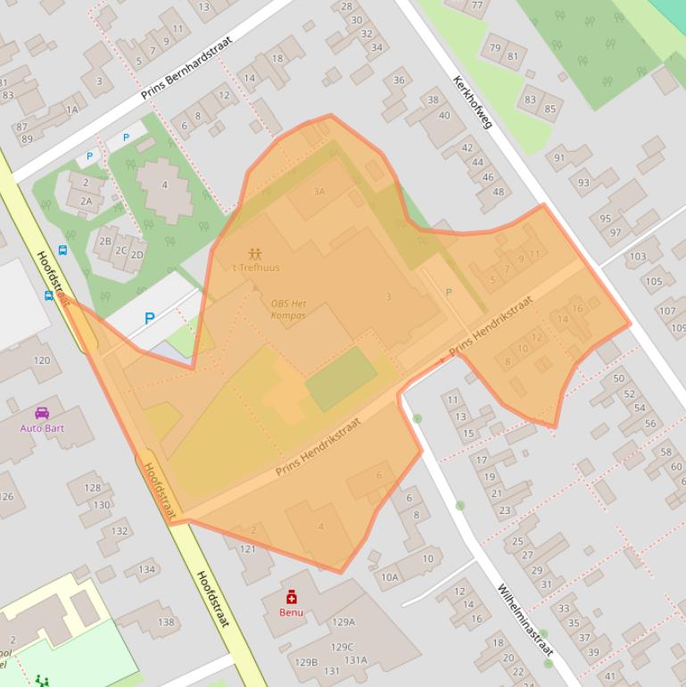 Kaart van postcodegebied 7586BG.