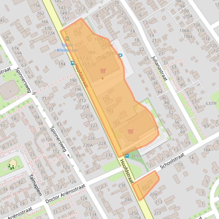 Kaart van postcodegebied 7586BP.