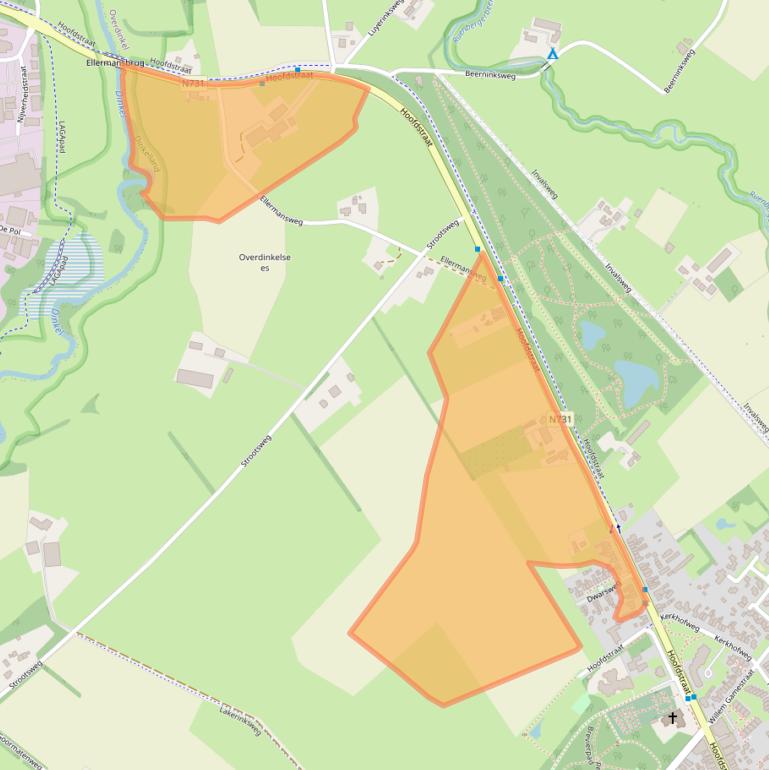 Kaart van postcodegebied 7586BT.