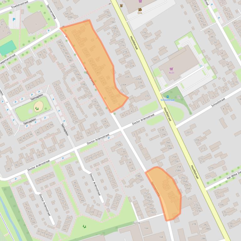 Kaart van postcodegebied 7586CG.