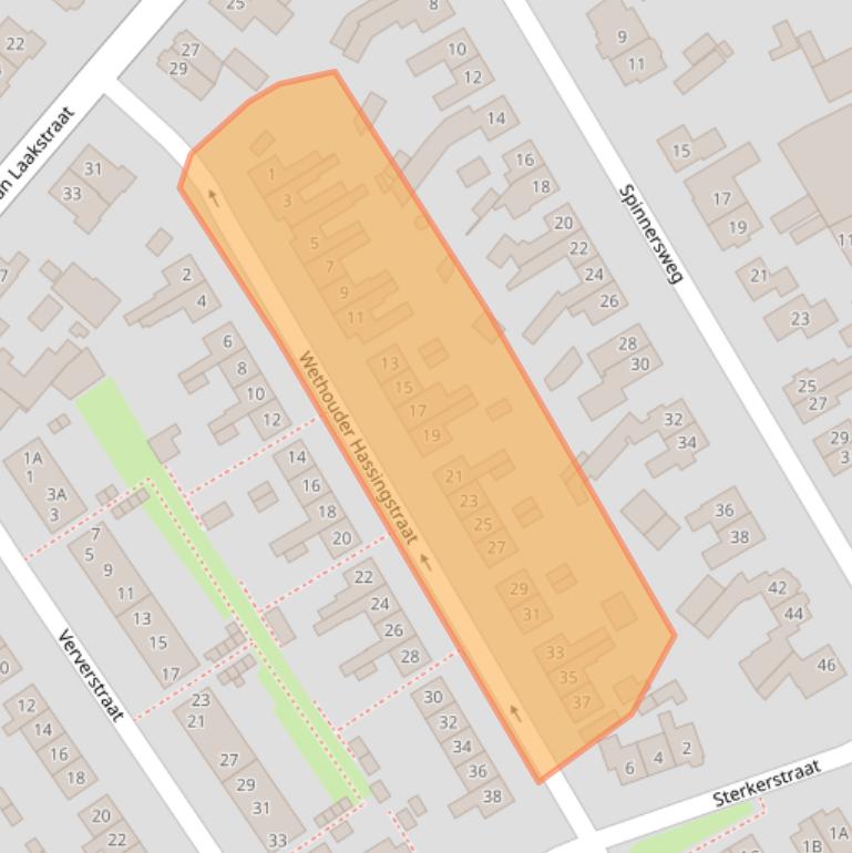 Kaart van postcodegebied 7586CM.