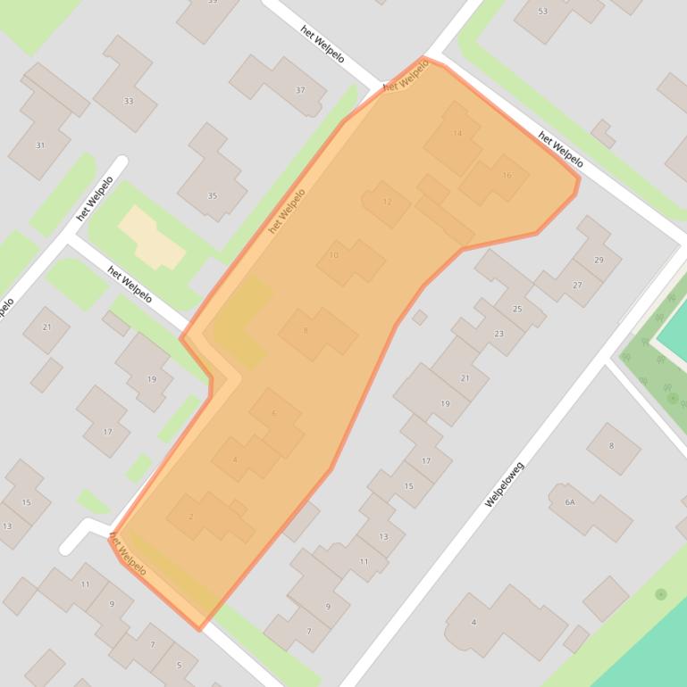 Kaart van postcodegebied 7586DA.