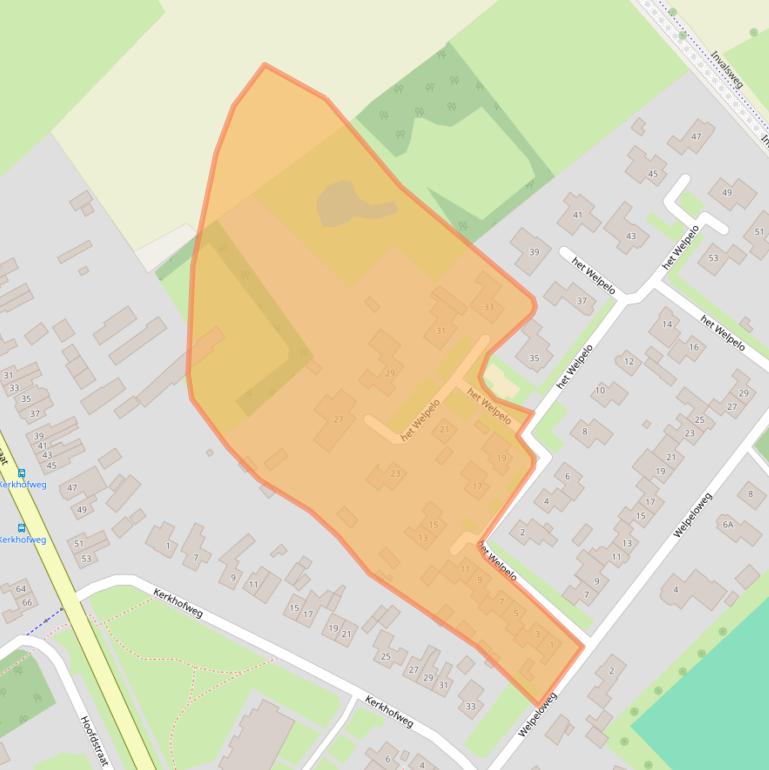 Kaart van postcodegebied 7586DB.