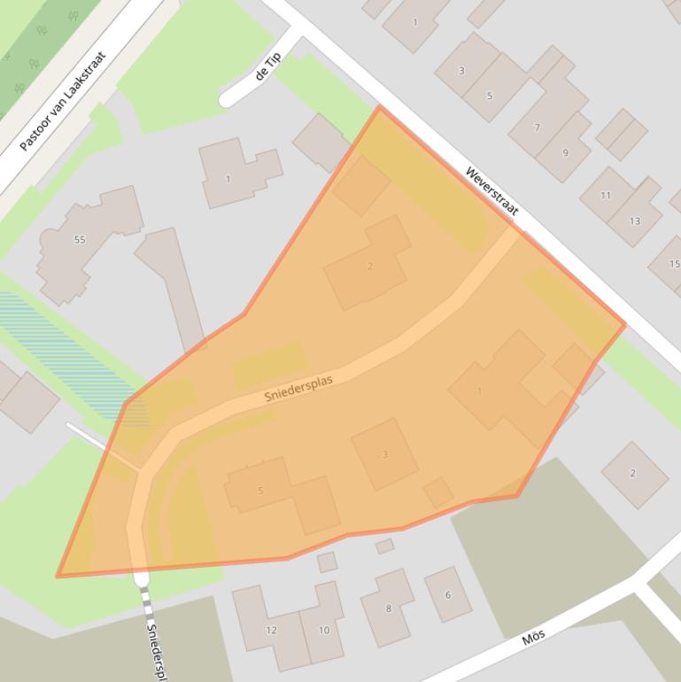 Kaart van postcodegebied 7586DL.