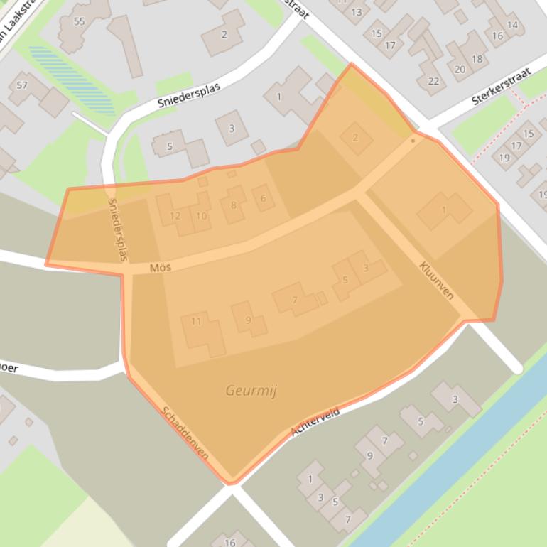 Kaart van postcodegebied 7586DN.