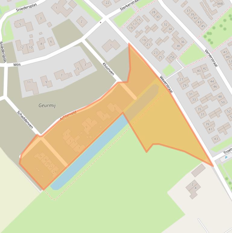 Kaart van postcodegebied 7586DP.