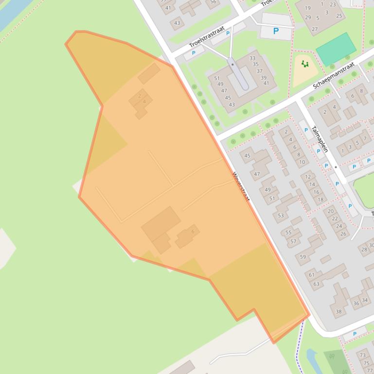 Kaart van postcodegebied 7586EC.