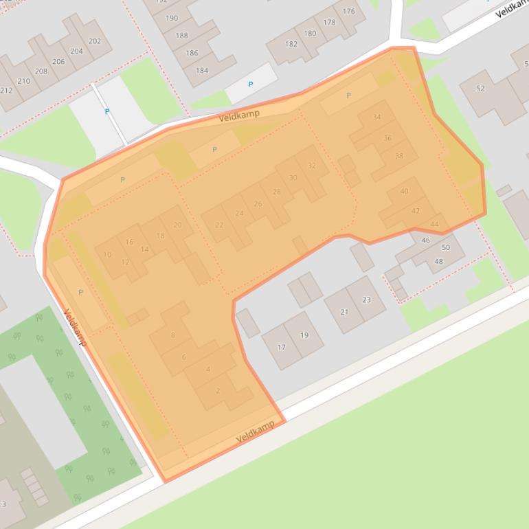 Kaart van postcodegebied 7586GA.