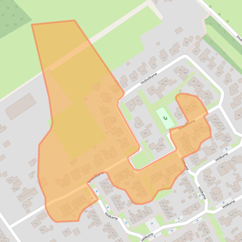 Kaart van postcodegebied 7586GR.