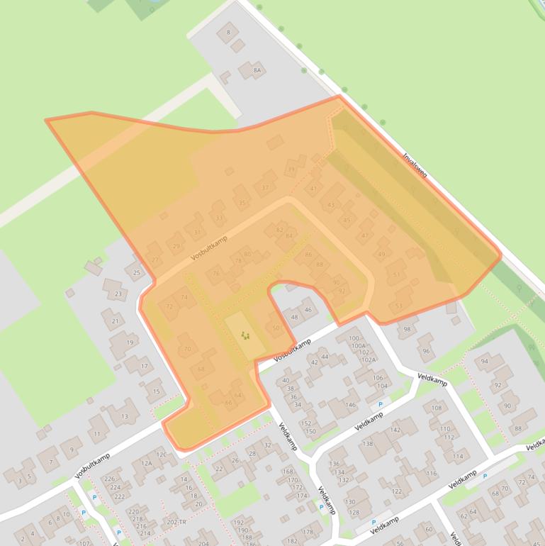 Kaart van postcodegebied 7586GS.