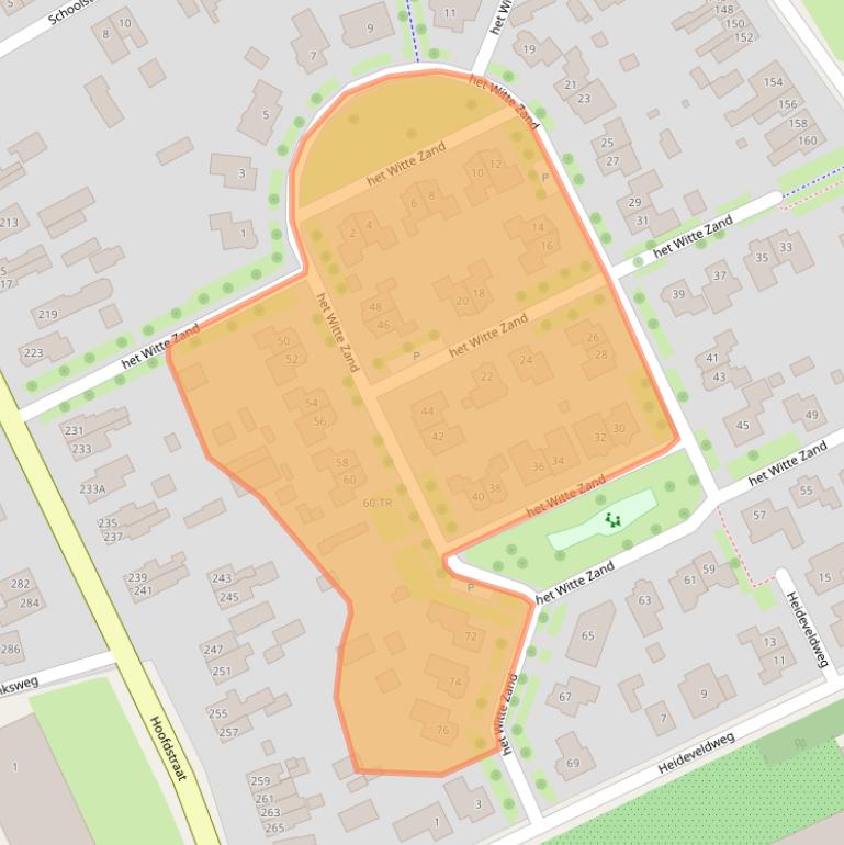 Kaart van postcodegebied 7586GV.