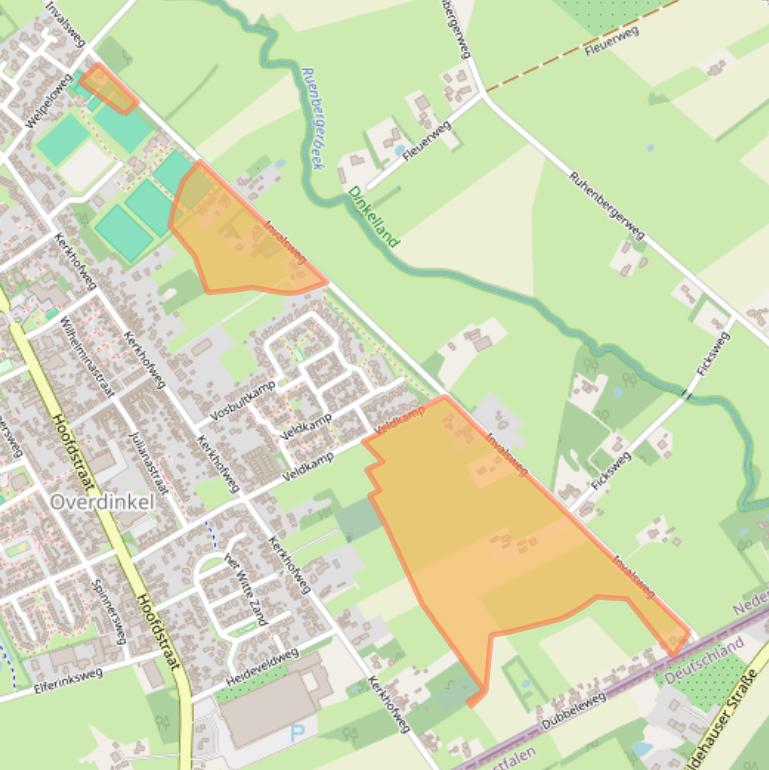 Kaart van postcodegebied 7586RC.