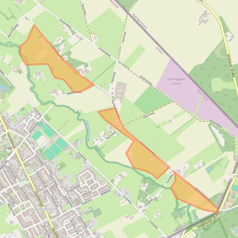 Kaart van postcodegebied 7586RG.