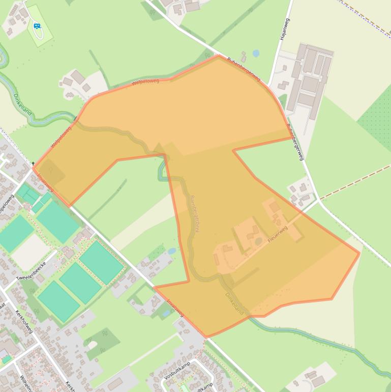 Kaart van postcodegebied 7586RH.