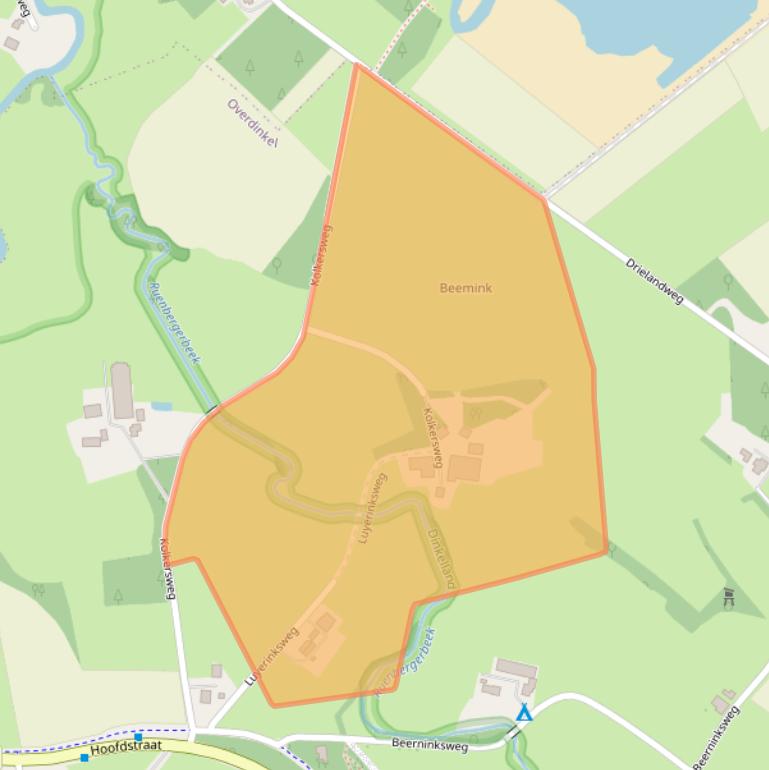 Kaart van postcodegebied 7586RM.