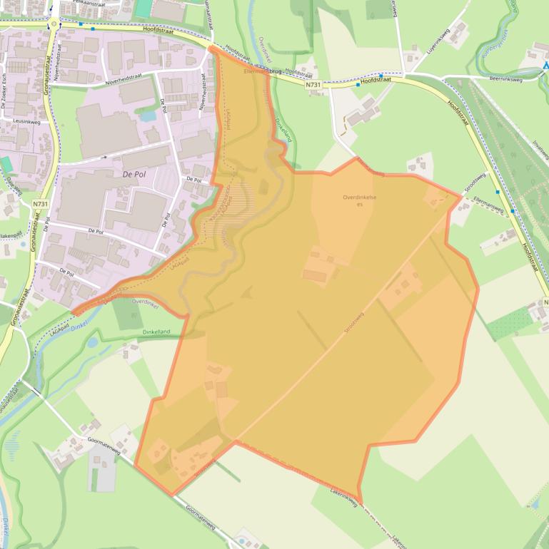 Kaart van postcodegebied 7586RR.