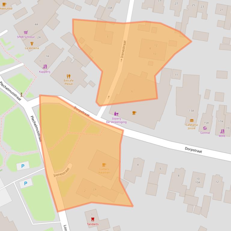 Kaart van postcodegebied 7587AK.