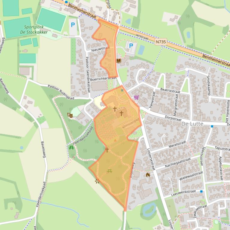Kaart van postcodegebied 7587AL.