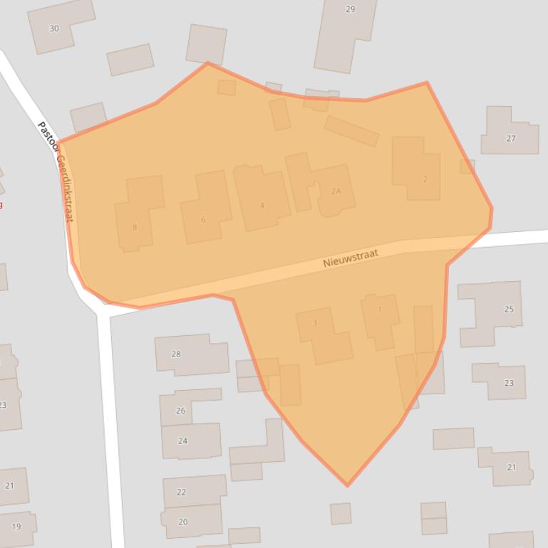 Kaart van postcodegebied 7587AN.