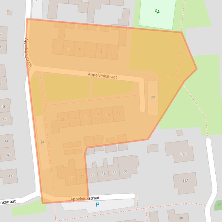 Kaart van postcodegebied 7587BD.