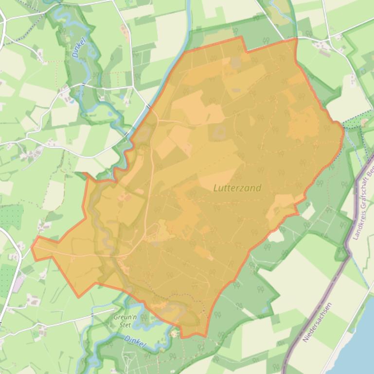 Kaart van postcodegebied 7587LH.