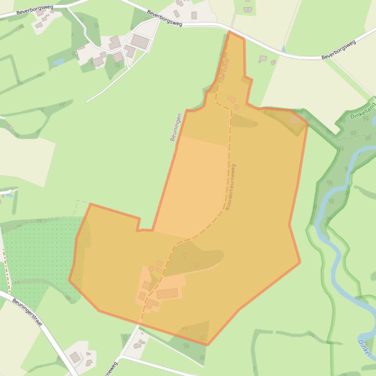 Kaart van postcodegebied 7587LJ.