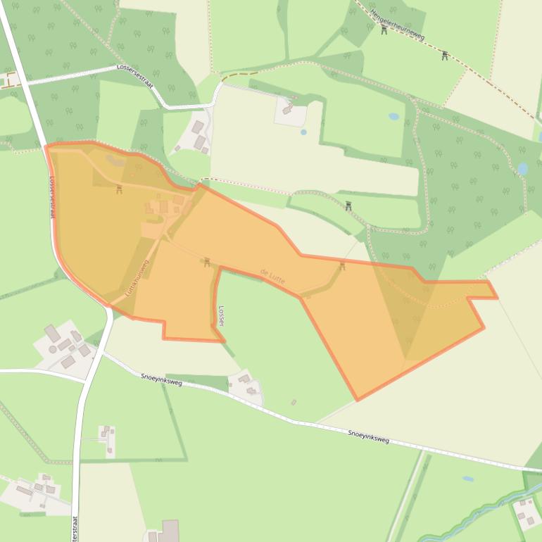 Kaart van postcodegebied 7587MG.
