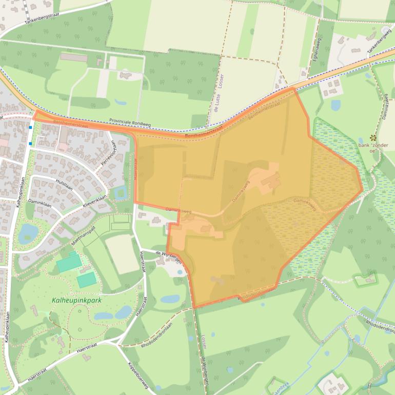 Kaart van postcodegebied 7587NK.