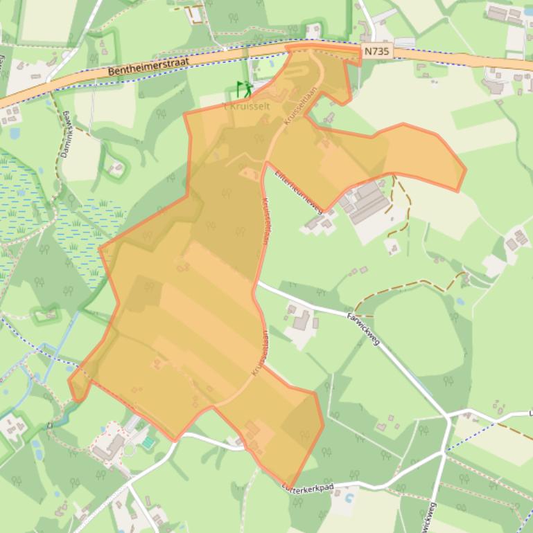 Kaart van postcodegebied 7587NM.