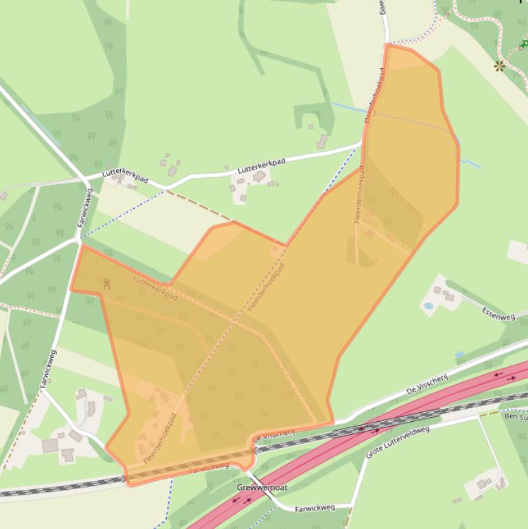 Kaart van postcodegebied 7587NT.