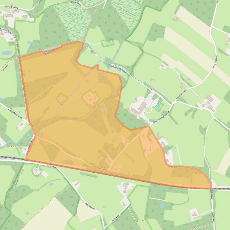 Kaart van postcodegebied 7587NV.