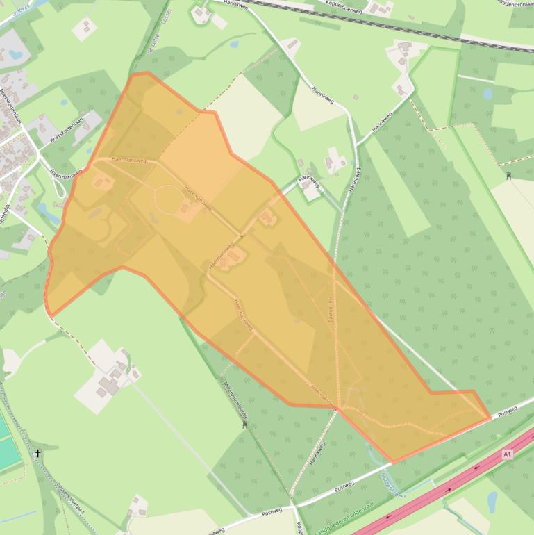 Kaart van postcodegebied 7587NW.