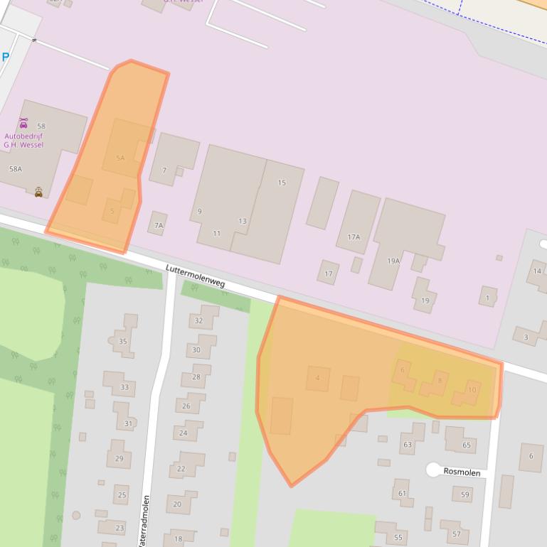 Kaart van postcodegebied 7587RG.