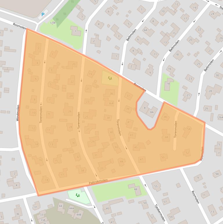 Kaart van postcodegebied 7587RN.